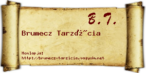 Brumecz Tarzícia névjegykártya